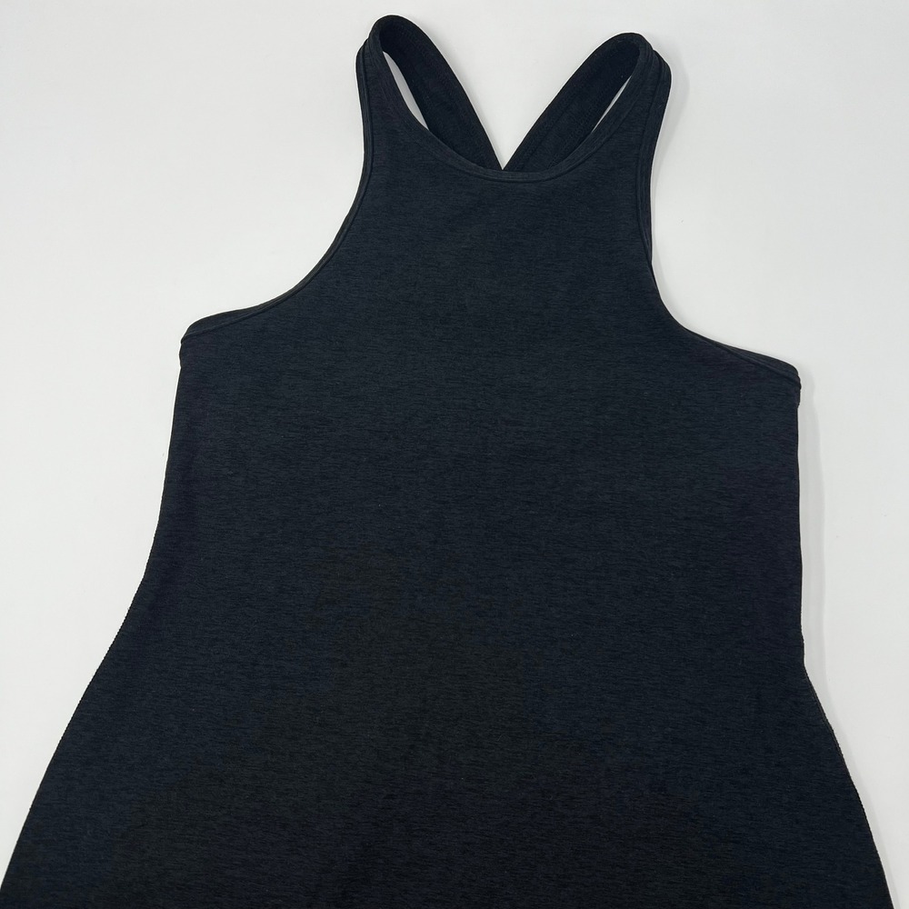 Beyond Yoga Spacedye Under Lock & Key Dress Dark Gray Size Small Racerback